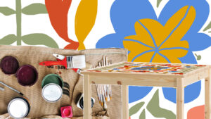 Цветы на столе: мастер-класс по ботанической и абстрактной росписи мебели