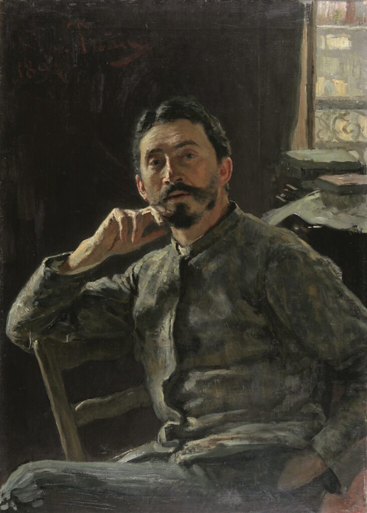 нарисованный портрет мужчины