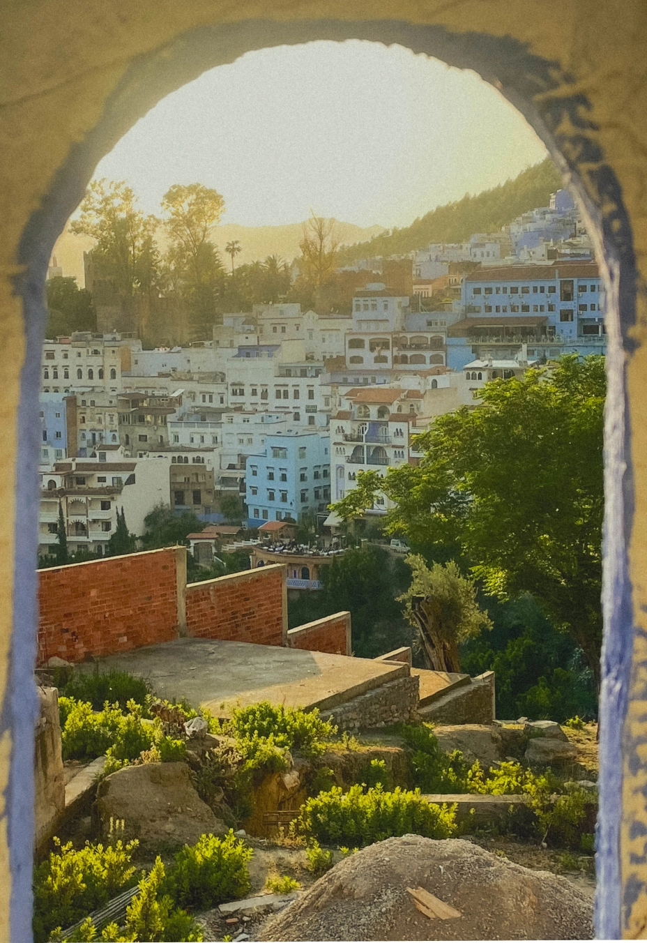 синий город Марокко дома