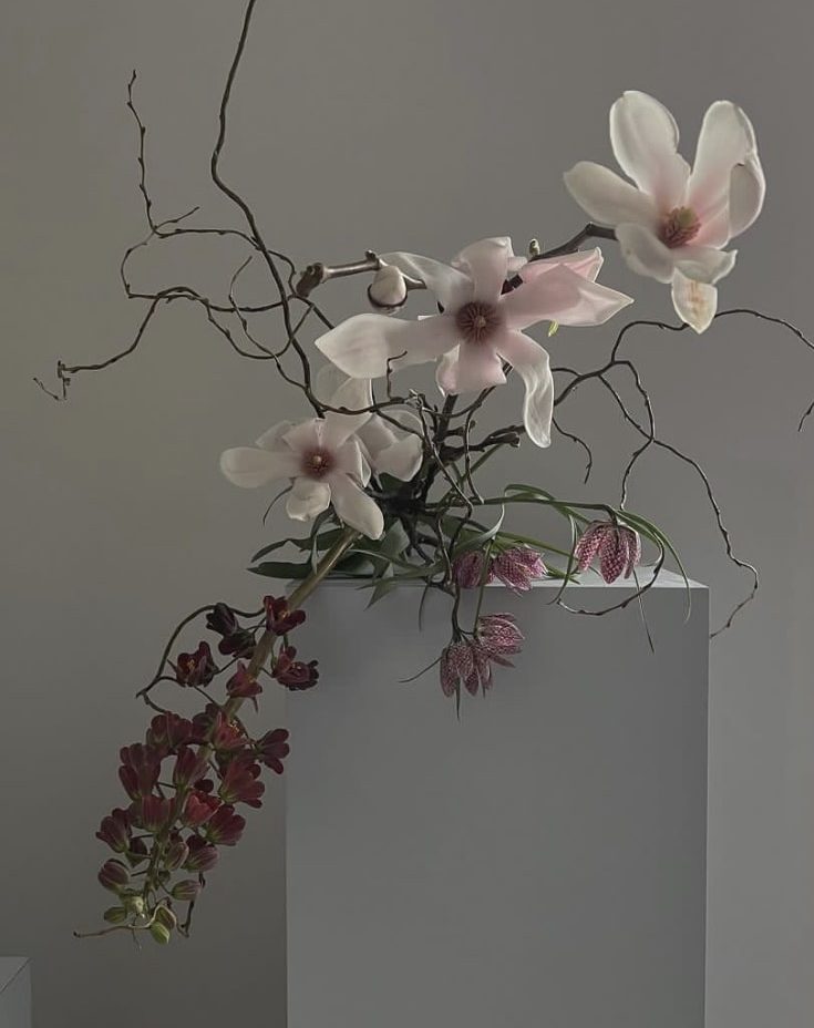 современная флористическая композиция из цветов орхидеи